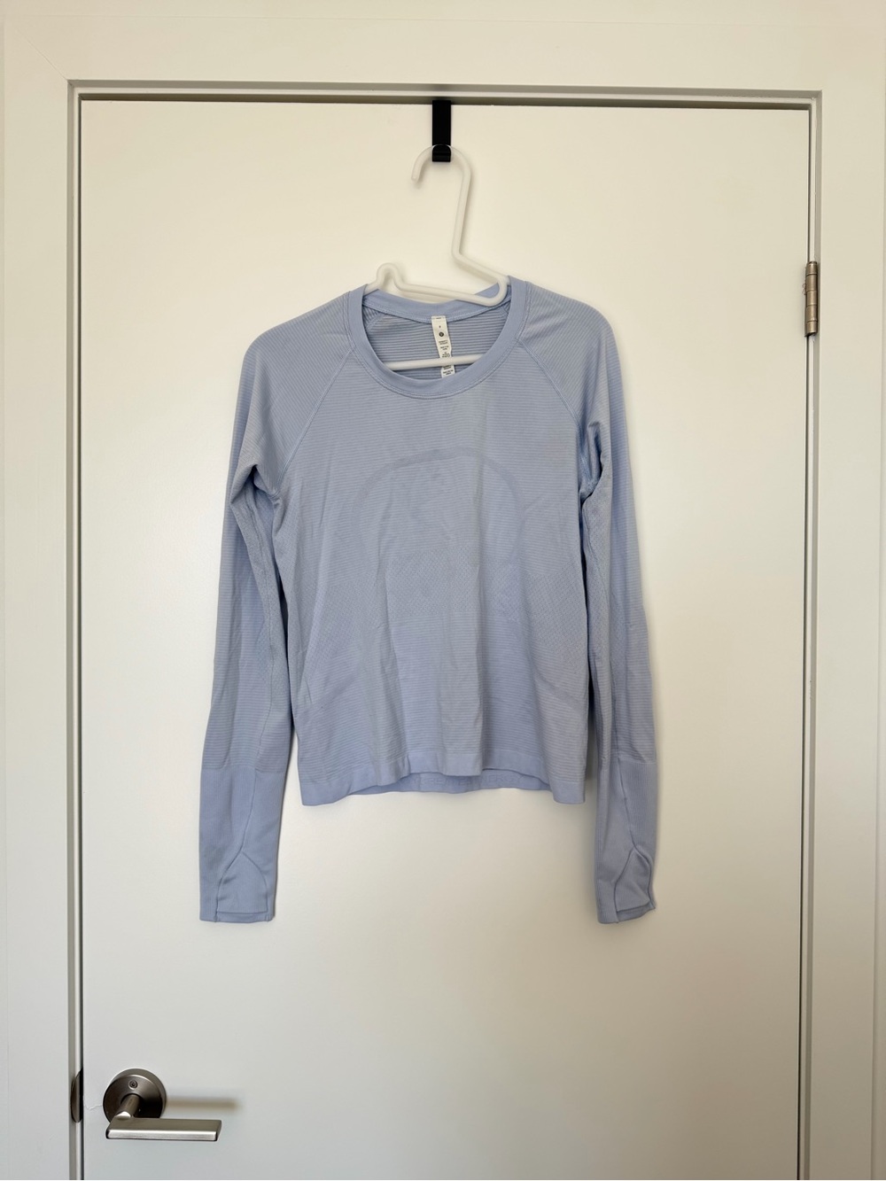 lululemon athletica Light Blue Long-Sleeve Crew Top